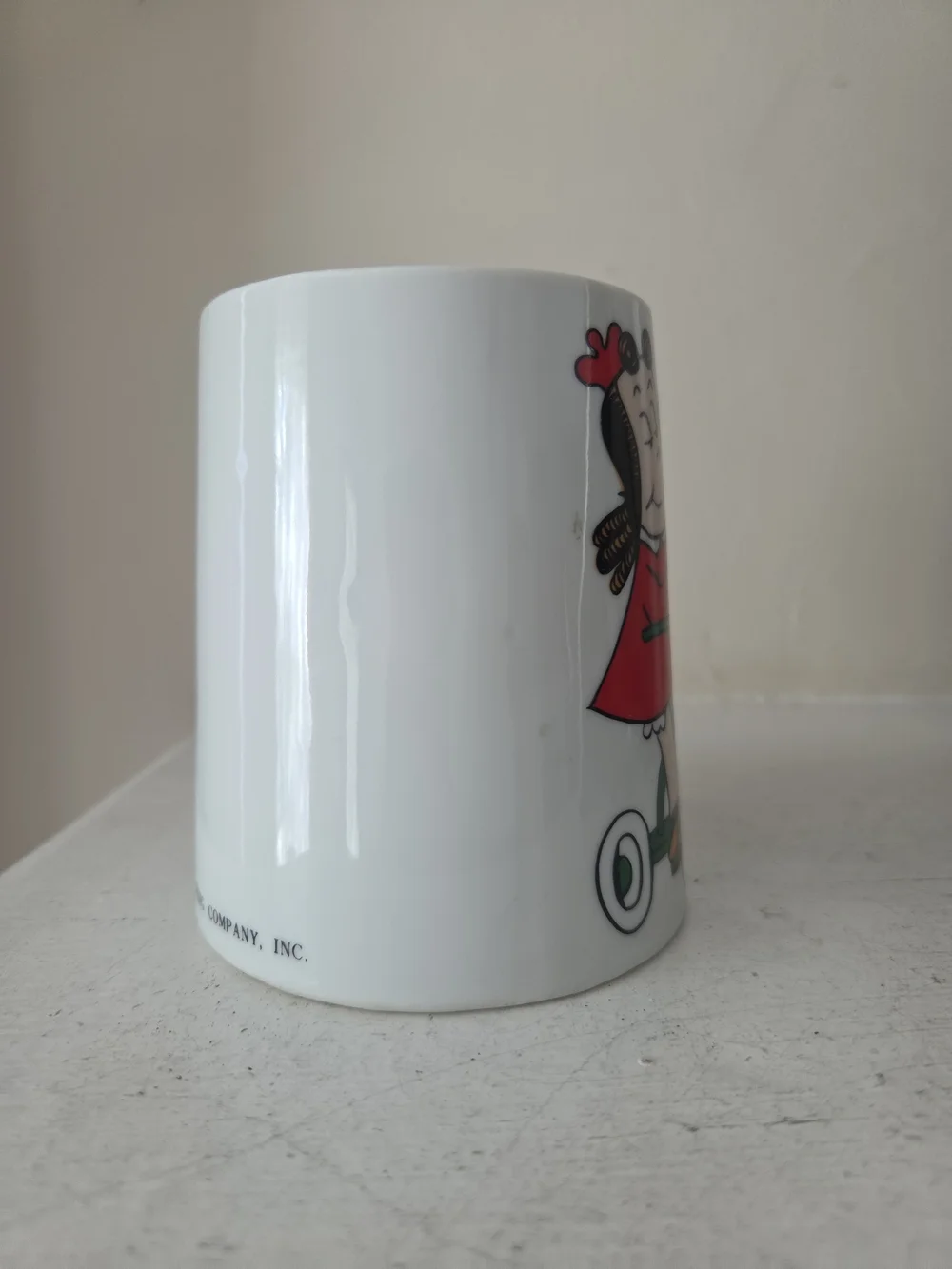 Vintage Schmid Bros Western Publishing Company Little Lulu & Tubby Musical Mug